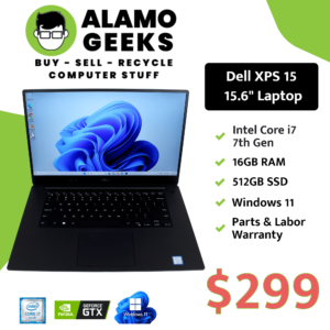 Dell XPS 15 9560 15.6" Laptop - Intel i7-7700HQ | 16GB | 512GB NVME | NVIDIA GTX 1050