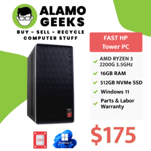 HP Pavilion Tower PC - AMD RYZEN 3 3.5GHz | 16GB DDR4 | 512GB NVMe SSD | WiFi