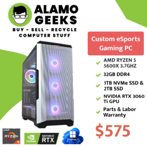 eSports Gaming PC - AMD RYZEN 5 5600X 3.7GHz | 32GB | 1TB NVMe SSD | NVIDIA RTX 3060 Ti