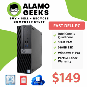 Dell Optiplex 5050 SFF PC - Intel Core i5-7600 3.5GHz | 16GB DDR4 | 240GB SSD | WIN 11 PRO