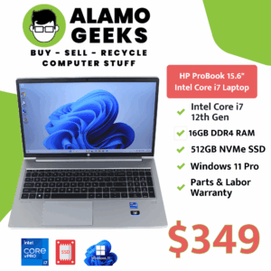 HP ProBook 450 G9 15.6" Laptop - Intel Core i7 12th Gen | 16GB DDR4 | 512GB NVMe SSD | WIN 11