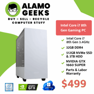 eSports Gaming PC - Intel Core i7-8700 4.6GHz | 32GB RAM | 512GB NVME SSD | NVIDIA GTX 1660 Super