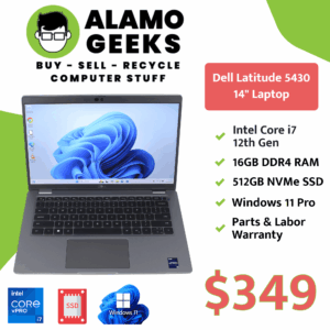 Dell Latitude 5430 14" Laptop - Intel Core i7 12th Gen | 16GB DDR4 | 512GB NVMe SSD | WIN 11