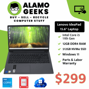 Lenovo IdeaPad 3 15.6" Touchscreen Laptop - Intel Core i5 11th Gen | 12GB | 512GB NVMe SSD