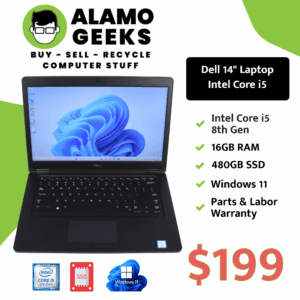 Dell Latitude 5490 14" Laptop - Intel Core i5 8th Gen | 16GB RAM | 480GB SSD | WIN 11 PRO