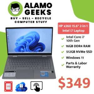 HP ENVY x360 15.6" Touchscreen Laptop - Intel Core i7 10th Gen | 16GB | 512GB NVMe SSD
