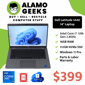 Dell Latitude 5440 14" Laptop - Intel Core i7 13th Gen 3.7GHz | 16GB DDR4 | 512GB NVMe SSD