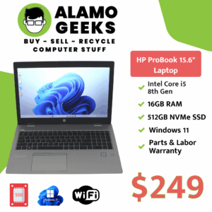 HP ProBook 650 G5 15.6" Laptop - Intel Core i5 8th Gen | 16GB | 512GB NVMe SSD | WIN 11