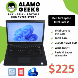 Dell Latitude 5400 14" Laptop - Intel Core i5 8th Gen | 16GB | 240GB SSD | WIN 11 PRO