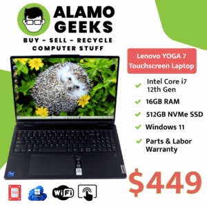 Lenovo Yoga 7 Touchscreen 16" 2-in-1 Laptop - Intel Core i7 12th Gen, 16GB, 512GB NVMe SSD