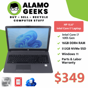 HP 250 G7 15.6" Laptop - Intel Core i7 10th Gen | 16GB | 512GB NVMe SSD | WIN 11