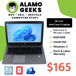 HP EliteBook 850 G4 15.6" Laptop - Intel Core i5 7th Gen 2.6GHz | 16GB | 256GB SSD | WIN 11
