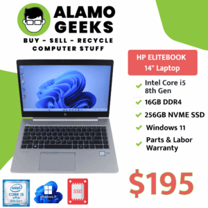 HP EliteBook 840 G6 14" Laptop Intel Core i5 8th Gen | 16GB | 256GB NVMe SSD | WIN 11
