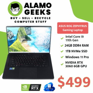 ASUS - ROG Zephyrus M16 Gaming Laptop - Intel Core i9 | 24GB | 1TB NVMe SSD | NVIDIA RTX 3060