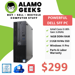 Dell Optiplex 3060 SFF PC - Intel Core i5-8500 3.0GHz | 16GB DDR4 | 512GB NVMe SSD | WIN 11 PRO