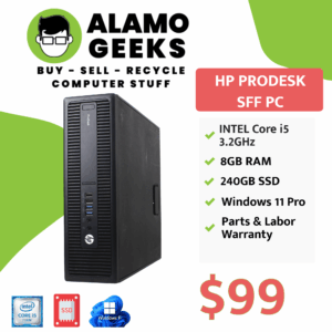 HP ProDesk PC - Intel Core i5 6th Gen 3.2GHz | 8GB | 240GB SSD | WIN 11