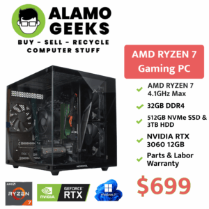 eSports Gaming PC | AMD RYZEN 7 4.1GHz | 32GB DDR4 RAM | 512GB NVME SSD | NVIDIA RTX 3060