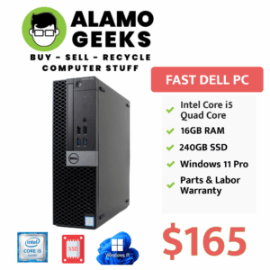 Dell Optiplex 5050 SFF PC - Intel Core i5-7600 3.5GHz | 16GB DDR4 | 240GB SSD | WIN 11 PRO
