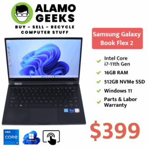 Samsung Galaxy Book Flex2 13.3" Touchscreen Laptop - Intel Core i7 11th Gen | 16GB | 512GB NVMe SSD