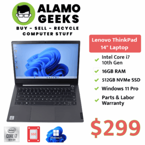 Lenovo ThinkBook 14" Laptop - Intel Core i7 10th Gen | 16GB DDR4 | 512GB NVMe SSD | WIN 11