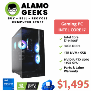 Powerful Gaming PC | Intel Core i7 14th Gen | 32GB DDR5 RAM | 1TB NVME SSD | NVIDIA RTX 5070
