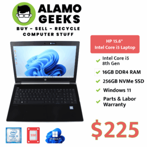 HP ProBook 450 G5 15.6" Laptop - Intel Core i5 8th Gen | 16GB | 256GB NVMe SSD | WIN 11