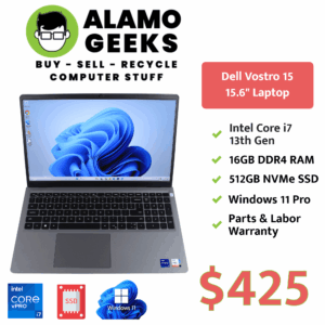 Dell Vostro 15.6" Laptop - Intel Core i7 13th Gen | 16GB DDR4 | 512GB NVMe SSD | WIN 11