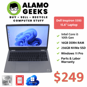 Dell Inspiron 15.6" Laptop - Intel Core i5 10th Gen | 16GB | 256GB NVMe SSD | WIN 11
