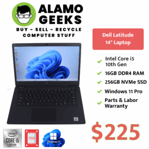 Dell Latitude 3410 14" Laptop - Intel Core i5 10th Gen | `16GB | 256GB NVMe SSD | WIN 11