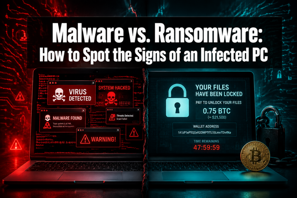 Malware Vs. Ransomware: How To Spot An Infected PC