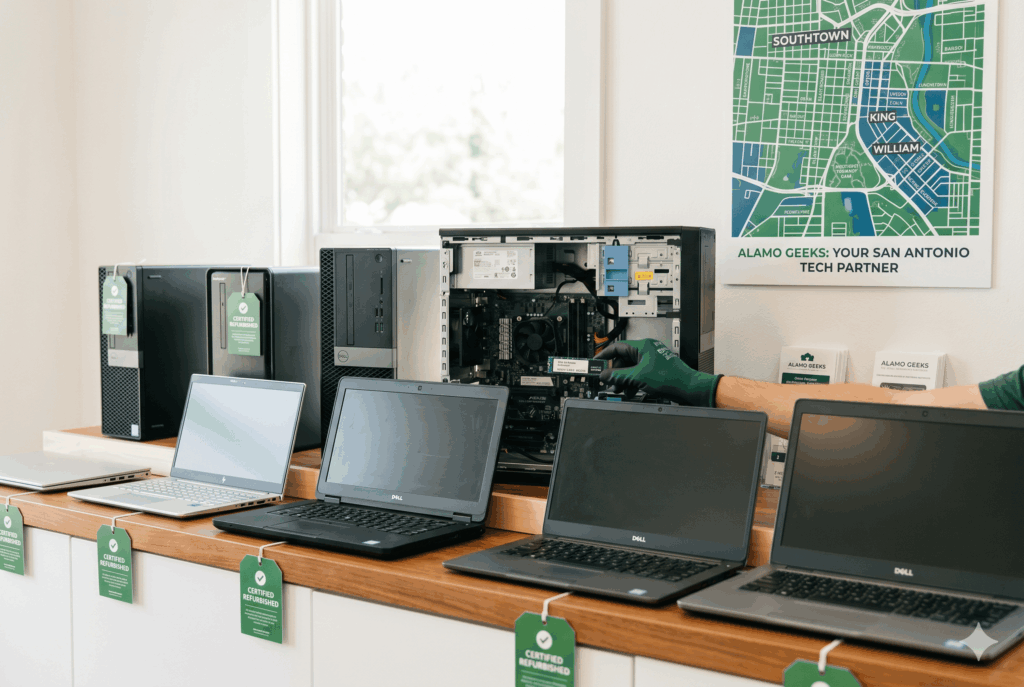 How To Get Free Computer Recycling In San Antonio (And Why Data Destruction Matters) | Refurbished Computers In San Antonio How To Get Free Computer Recycling In San Antonio (And Why Data Destruction Matters) | Alamo Geeks San Antonio