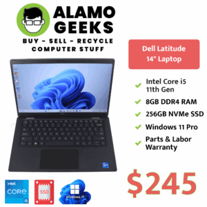 Dell Latitude 7420 14" Laptop - Intel Core i5 11th Gen | 8GB | 256GB NVMe SSD | WIN 11