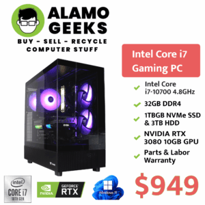 Custom Gaming PC - Intel Core i7-10700 4.8GHz | 32GB DDR4 | 1TB NVMe SSD | NVIDIA RTX 3080