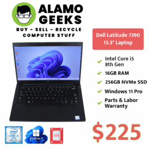 Dell Latitude Touchscreen 13.3" Laptop - Intel Core i5 8th Gen | 16GB | 256GB NVMe SSD | WIN 11