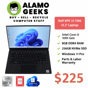 Dell XPS 13 7390 Laptop - Intel Core i5 10th Gen | 8GB | 256GB NVMe SSD | WIN 11