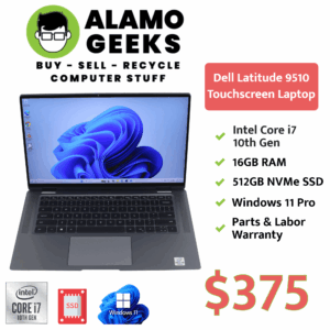 Dell Latitude 15" Touchscreen Laptop - Intel Core i7 10th Gen | 16GB | 512GB NVMe SSD | WIN 11