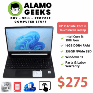 HP 15.6" Touchscreen Laptop - Intel Core i5 10th Gen | 16GB DDR4 | 256GB NVMe SSD | WIN 11