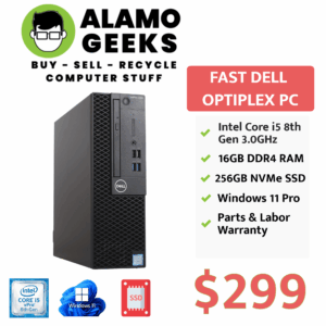 Dell Optiplex 3060 SFF PC - Intel Core i5-8500 3.0GHz | 16GB DDR4 | 256GB NVMe SSD | WIN 11 PRO
