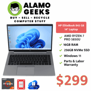 HP EliteBook 845 G8 14" Laptop - AMD Ryzen 7 Pro | 16GB DDR4 | 256GB NVMe SSD | WIN 11