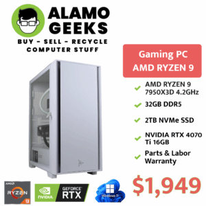 Powerful Gaming PC - AMD RYZEN 9 4.2GHz | 32GB DDR5 RAM | 2TB NVME SSD | NVIDIA RTX 4070 Ti