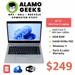 HP EliteBook 840 G6 14" Laptop - Intel Core i7 8th Gen | 16GB DDR4 | 256GB NVMe SSD | WIN 11