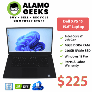 Dell XPS 15 9560 15.6" Laptop - Intel i7-7700HQ | 16GB | 256GB NVME | NVIDIA GTX 1050