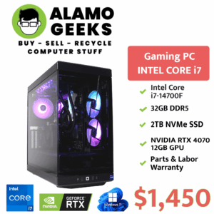 Powerful Gaming PC - Intel Core i7 14th Gen | 32GB DDR5 RAM | 2TB NVME SSD | NVIDIA RTX 4070