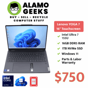 Lenovo Yoga 9 15.6" Touchscreen Laptop - Intel Ultra i7 | 16GB | 1TB NVMe SSD | WIN 11