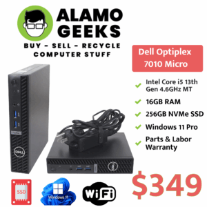 Dell Optiplex 7010 Micro PC - Intel Core i5-13500T 4.6GHz Max Turbo | 16GB | 256GB NVMe SSD