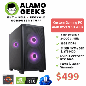 eSports Gaming PC - AMD RYZEN 5 3.7GHz | 16GB RAM | 512GB NVME SSD | NVIDIA RTX 2060 GPU