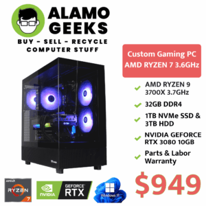 Custom Gaming PC | AMD RYZEN 7 3.6GHz | 32GB RAM | 1TB NVME SSD | NVIDIA RTX 3080 10GB