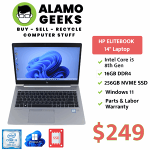 HP EliteBook 840 G6 14" Laptop - Intel Core i5 8th Gen | 16GB | 256GB NVMe SSD | WIN 11