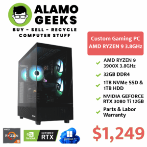 Custom Gaming PC | AMD RYZEN 9 3.8GHz | 32GB RAM | 1TB NVME SSD | NVIDIA RTX 3080 Ti 12GB