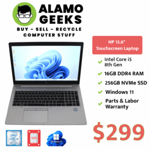 HP EliteBook 850 G6 15.6" Touchscreen Laptop - Intel Core i5 8th Gen | 16GB DDR4 | 256GB NVMe SSD